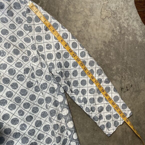 Voyage by Marina Rinaldi Jacket Womens Large Light Gray Raincoat Mid Length - Picture 2 of 10